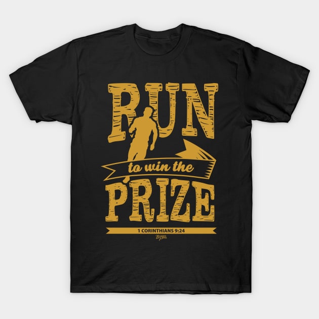 Christian T-Shirt: Run to Win the Prize T-Shirt by blessedpixel